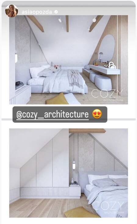 Joanna Opozda urządza luksusowe mieszkanie. Zobacz wyjątkowy projekt salonu i sypialni. Nowy apartament Joanny Opozdy robi wrażenie