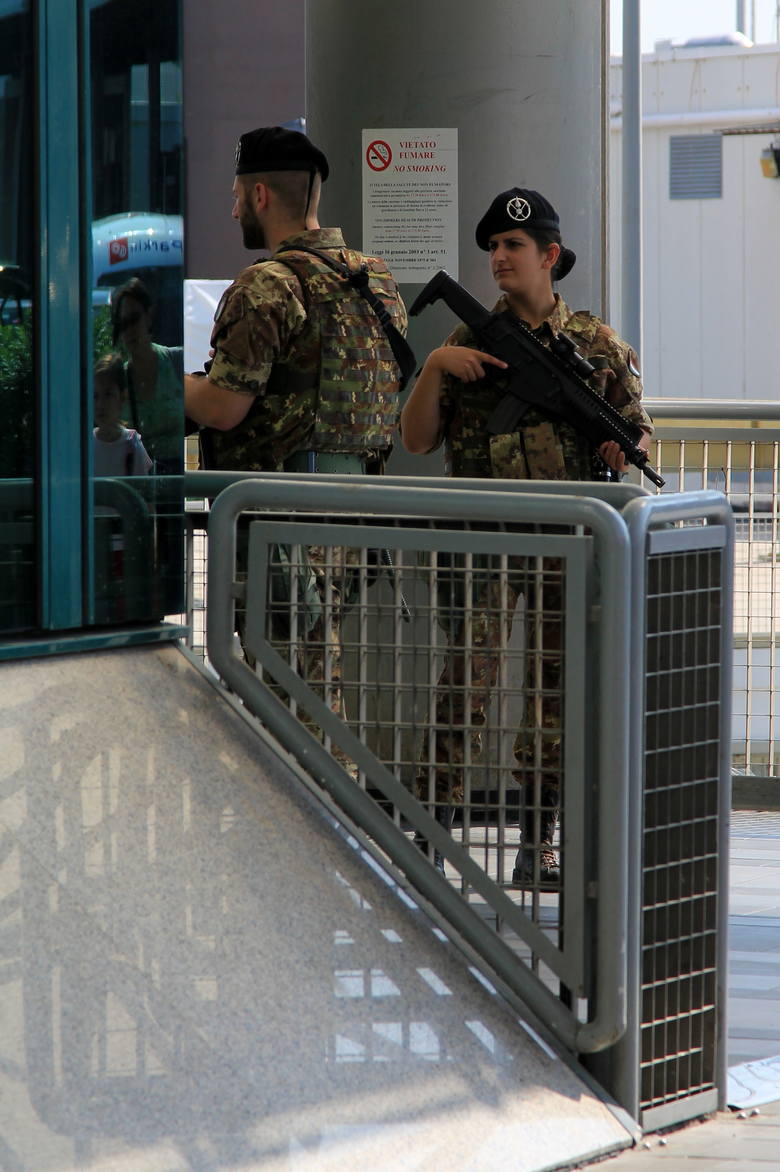 Wzmożona ochrona na lotnisku Rzym-Fiumicino.