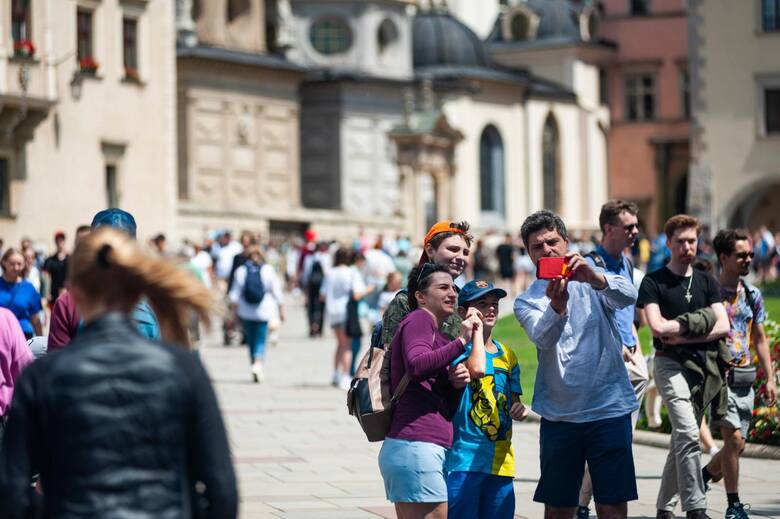 Turyści w Krakowie