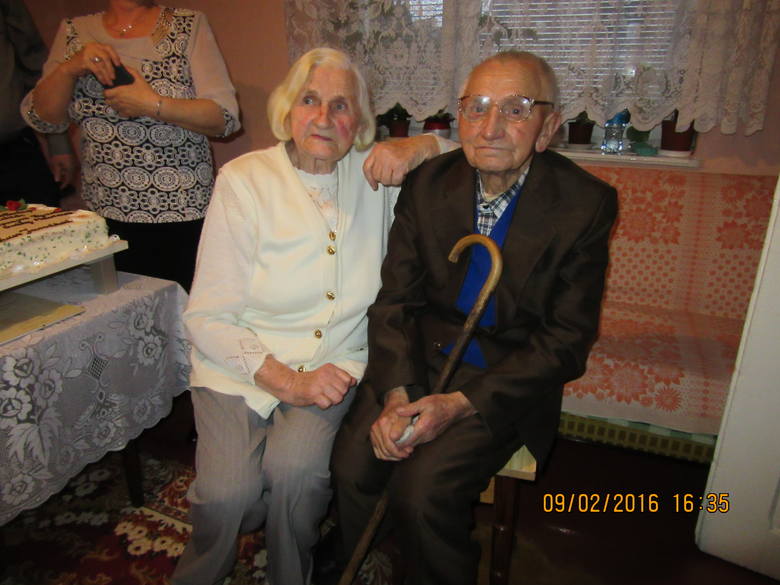 Genowefa i Antoni Kozińscy są małżeństwem od 75 lat.