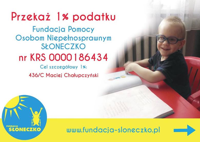 Maciuś Chałupczyński ma 4 lata i cierpi na dziecięce porażenie mózgowe.