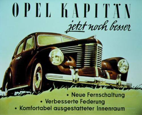 Fot. General Motors: Należący do General Motors Opel szybko upodobnił się do aut amerykańskich. Wersja pokazana tuż przed wojną przetrwała do 1953 r