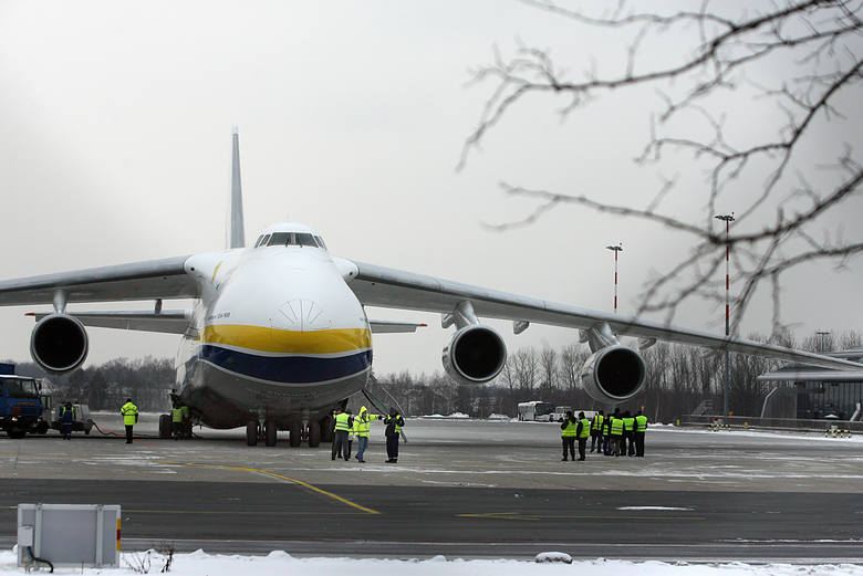 8 lutego na Lublinku wylądował Rusłan, drugi co do wielkości samolot transportowy świata