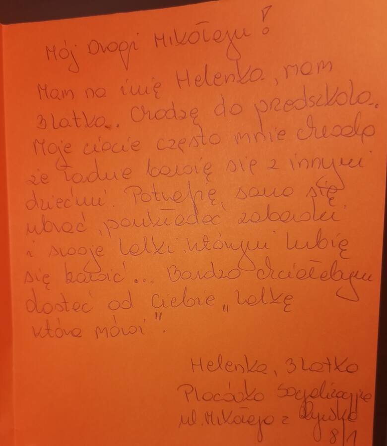 Najmłodsze dzieci z domu dziecka w Grudziądzu już napisały listy do Mikołaja. Dzielą się w nich swoimi marzeniami. Każdy z nas może zostać darczyńcą