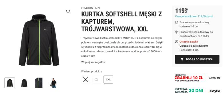 Kurtka softshell