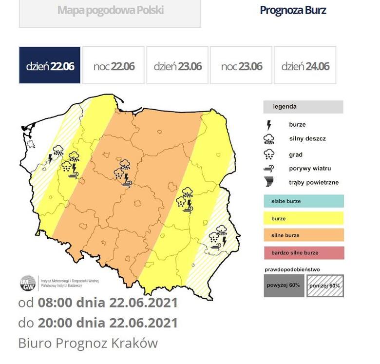 Wtorek pod znakiem burz na Dolnym Śląsku. Będzie padał grad! GDZIE JEST BURZA?
