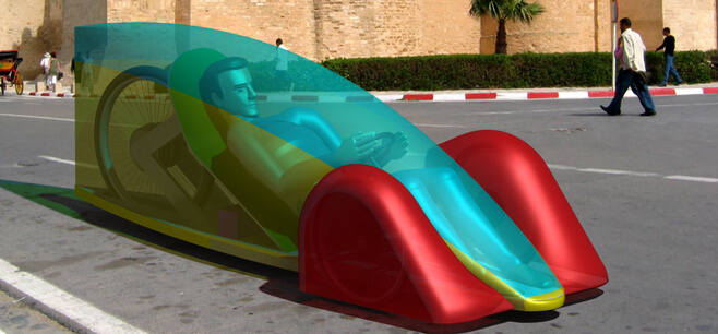 Elvic. Pojazd wystartuje w konkursie Shell Eco-Marathon w kategorii Prototype. Pojazd będzie napędzany energią elektryczną. , Fot: Politechnika Lube