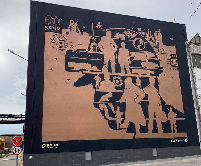 Pierwszy w Polsce miedziany mural – KGHM świętuje 60-lecie istnienia