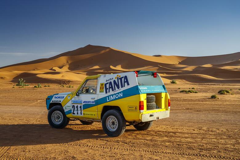 Nissan Patrol Fanta Limon Paris-Dakar Dokładnie po 30 latach spędzonych w ukryciu powraca do życia jeden z najbardziej kultowych Nissanów rywalizujących