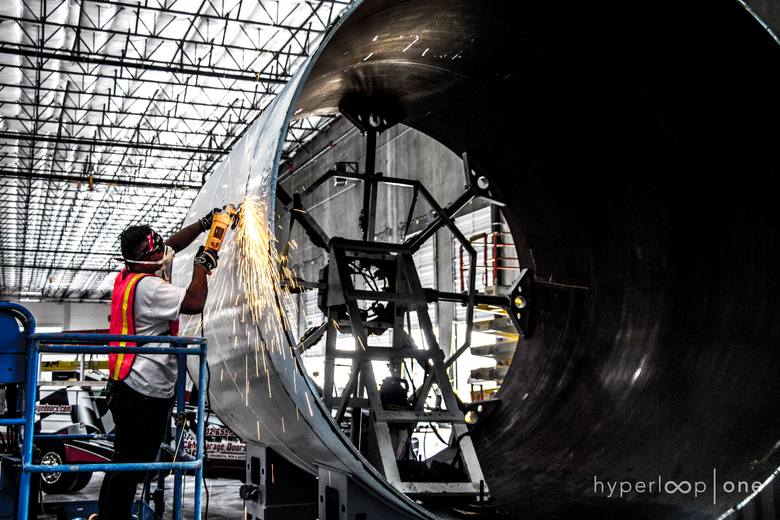 Testy hyperloop one na specjalnym torze w Stanach Zjednoczonych