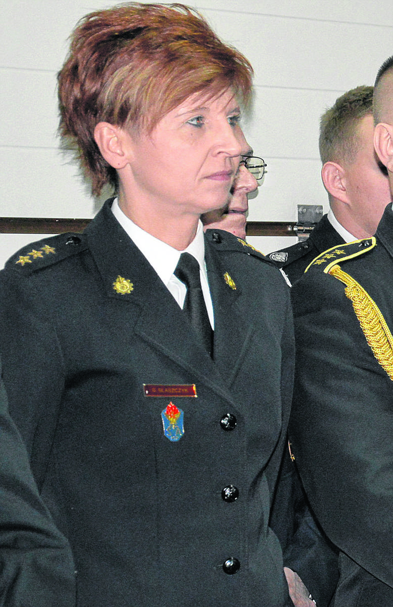 Kapitan Barbara Błaszczyk, dyżurna PSP w Łowiczu
