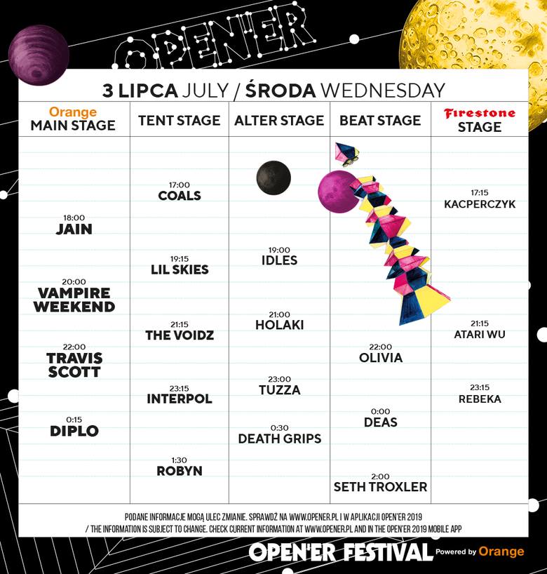 Open'er Festival 2019. 3 lipca, Gdynia. Pierwszy dzień festiwalu