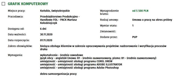 Zobacz oferty pracy z najwyższymi zarobkami w powiecie koneckim [TOP 20] - echodnia.eu