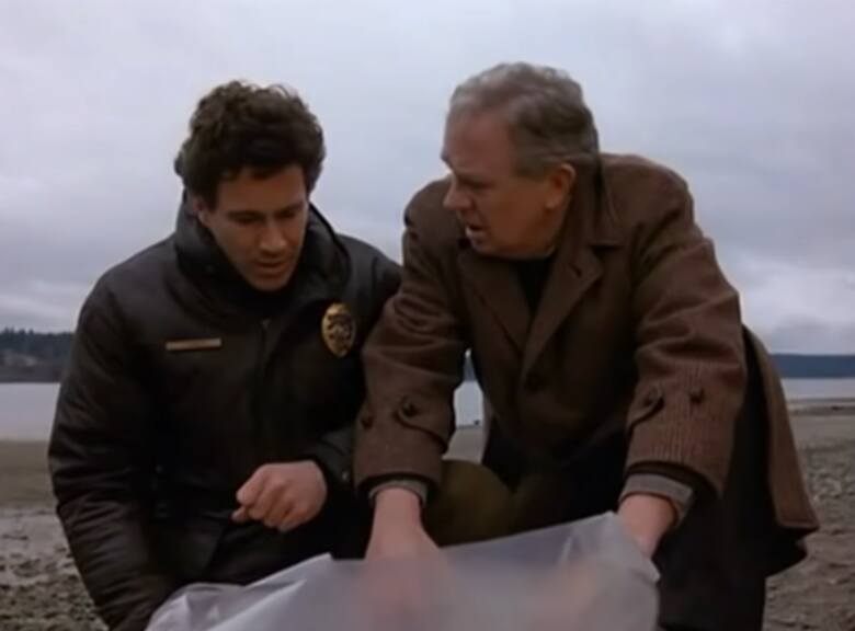 Kadr z pierwszego odcinka "Miasteczka Twin Peaks"