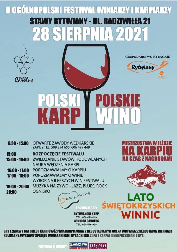 W sobotę Ogólnopolski Festiwal Winiarzy i Karpiarzy w Rytwianach [PROGRAM]