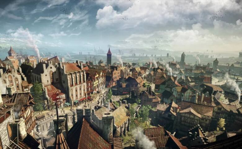 Panorama Toussaint z gry Wiedźmin