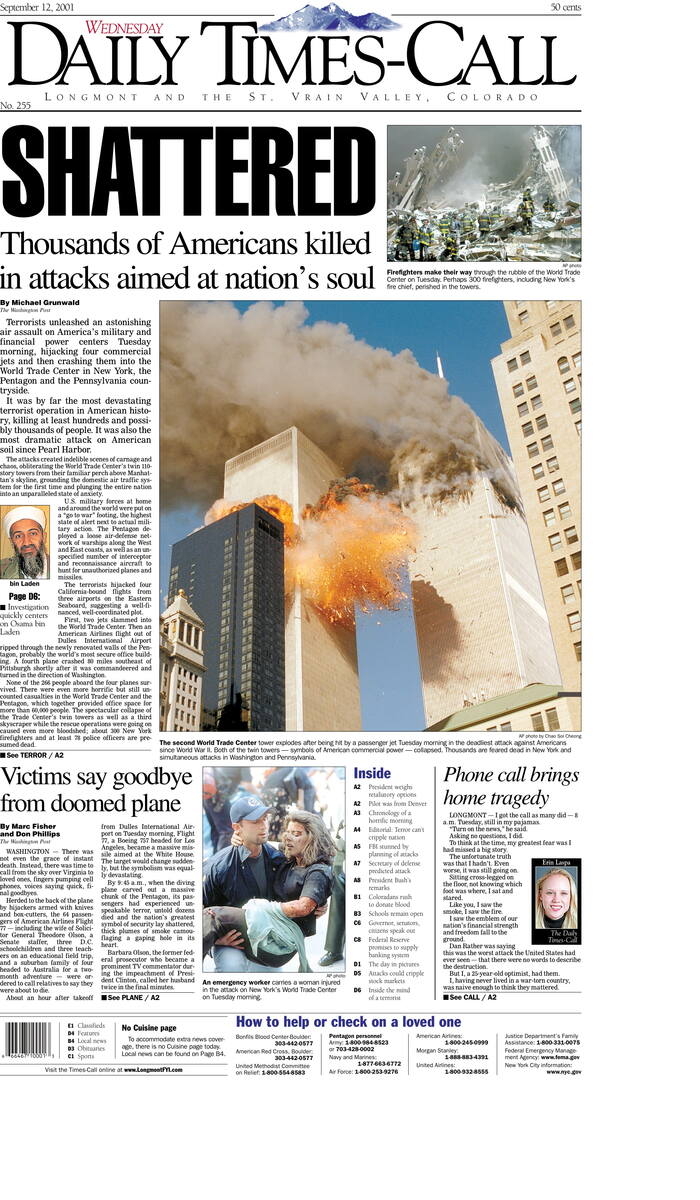 Tak o tragicznych wydarzeniach w Stanach Zjednoczonych informowały 22 lata temu gazety z całego świata.