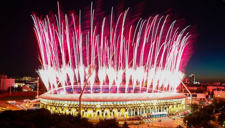 Ceremonia zakończenia igrzysk europejskich w Mińsku.