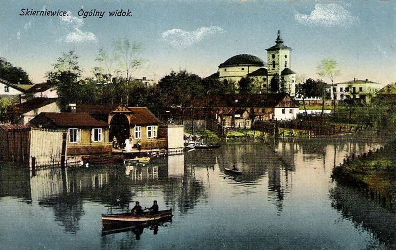 Lata 1910-1914, przystań na rzece Łupi