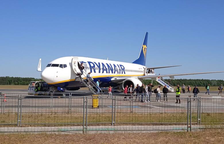 Samolot tanich linii lotniczych Ryanair