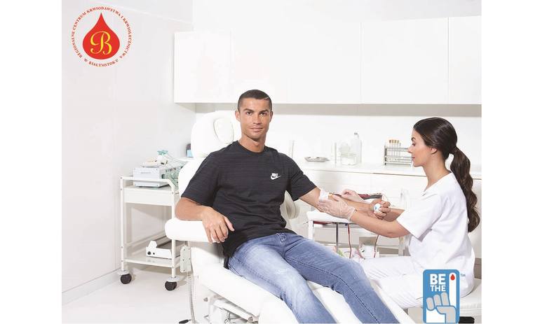 Cristiano Ronaldo ambasadorem Regionalnego Centrum Krwiodawstwa i Krwiolecznictwa w Białymstoku!