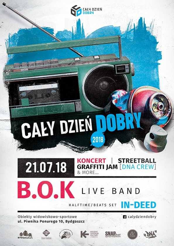 Cały Dzień Dobry 2018. Całodzienny festiwal kultury hip-hopowej ponownie w Fordonie!