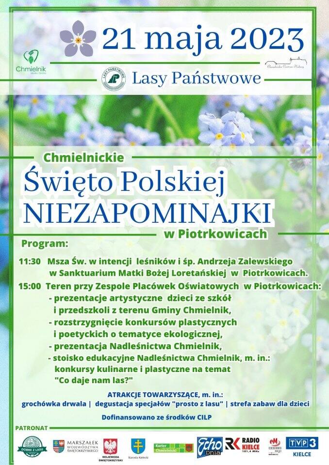 Chmielnickie Święto Polskiej Niezapominajki w Piotrkowicach. Będzie grochówka drwala i degustacje specjałów 