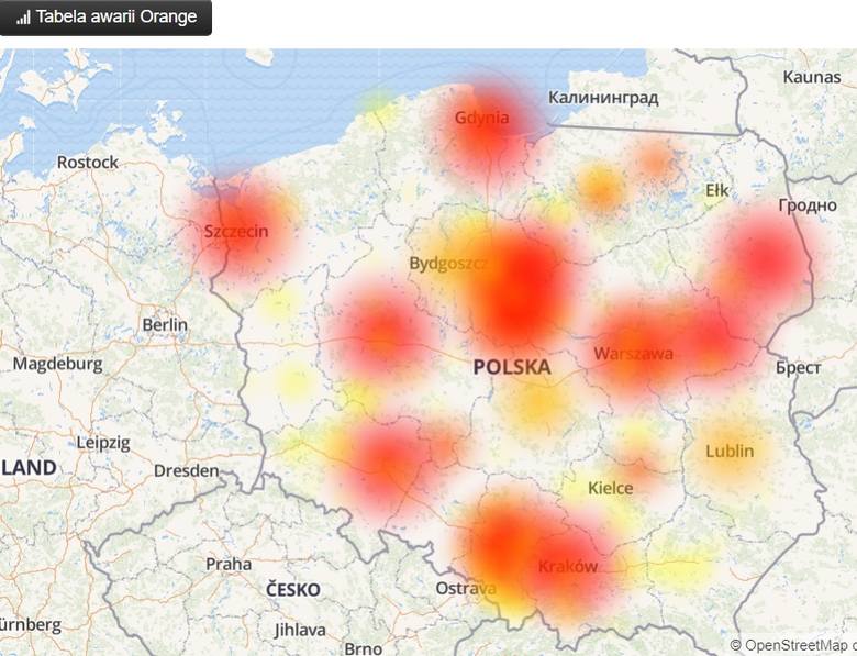 Awaria sieci Orange we Włocławku. W całym mieście nie działały telefony i internet