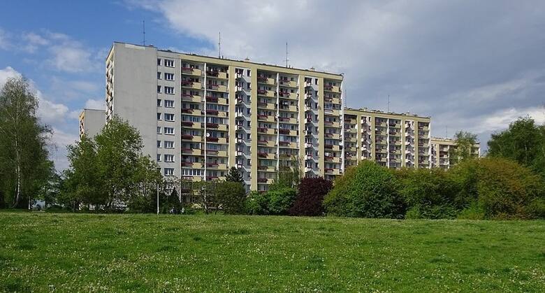 Osiedle Tysiąclecia, część układu urbanistycznego dla Mistrzejowic, zaprojektowanego przez Witolda Cęckiewicza wraz z zespołem