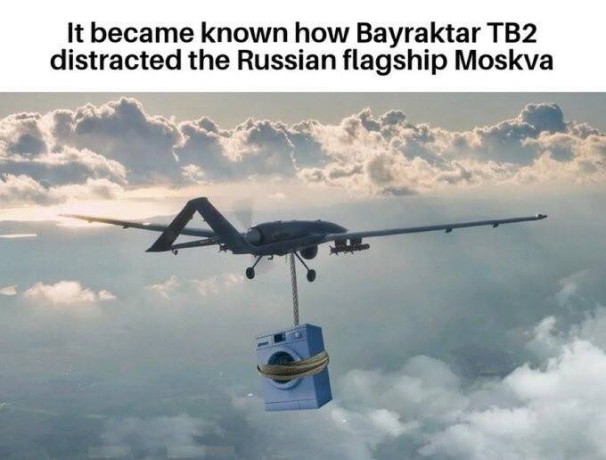 „Wiadomo już, jak TB2 Bayraktar odwrócił uwagę rosyjskiego okrętu flagowego Moskwa”