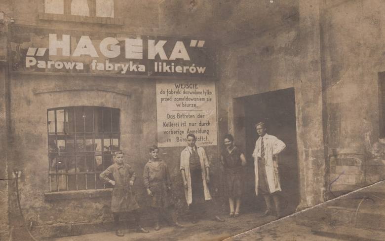 „HAGEKA” Parowa Fabryka Likierów przy ul. Kościuszki 8, okres międzywojenny.<br /> 