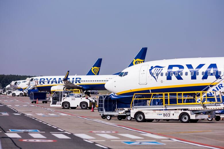 Samoloty Ryanair.