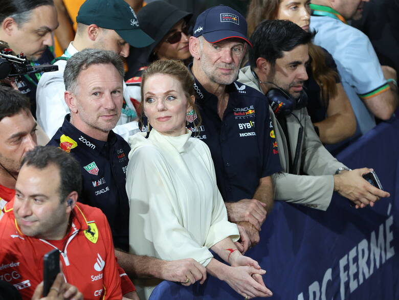 Szef Red Bull Racing Christian Horner ze swoją żoną Geri znaną z występów w Spice Girls
