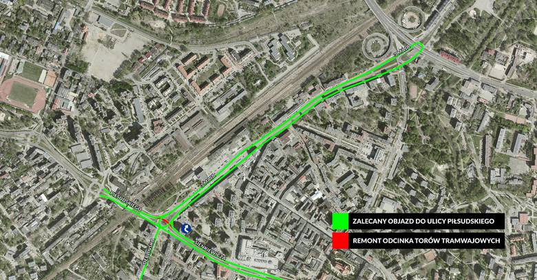 mapa sosnowiec centrum Centrum Sosnowca zablokowane. [MAPA OBJAZDÓW]   Dziennikzachodni.pl