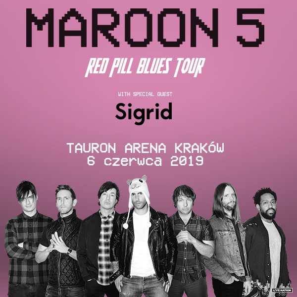 Maroon 5 w Polsce. Koncert Maroon 5 w Krakowie 6 czerwca 2018. Maroon 5 Tauron Arena Kraków 6.06.2019 [bilety]