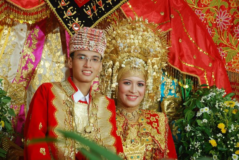 Indonezja -para ślubna
