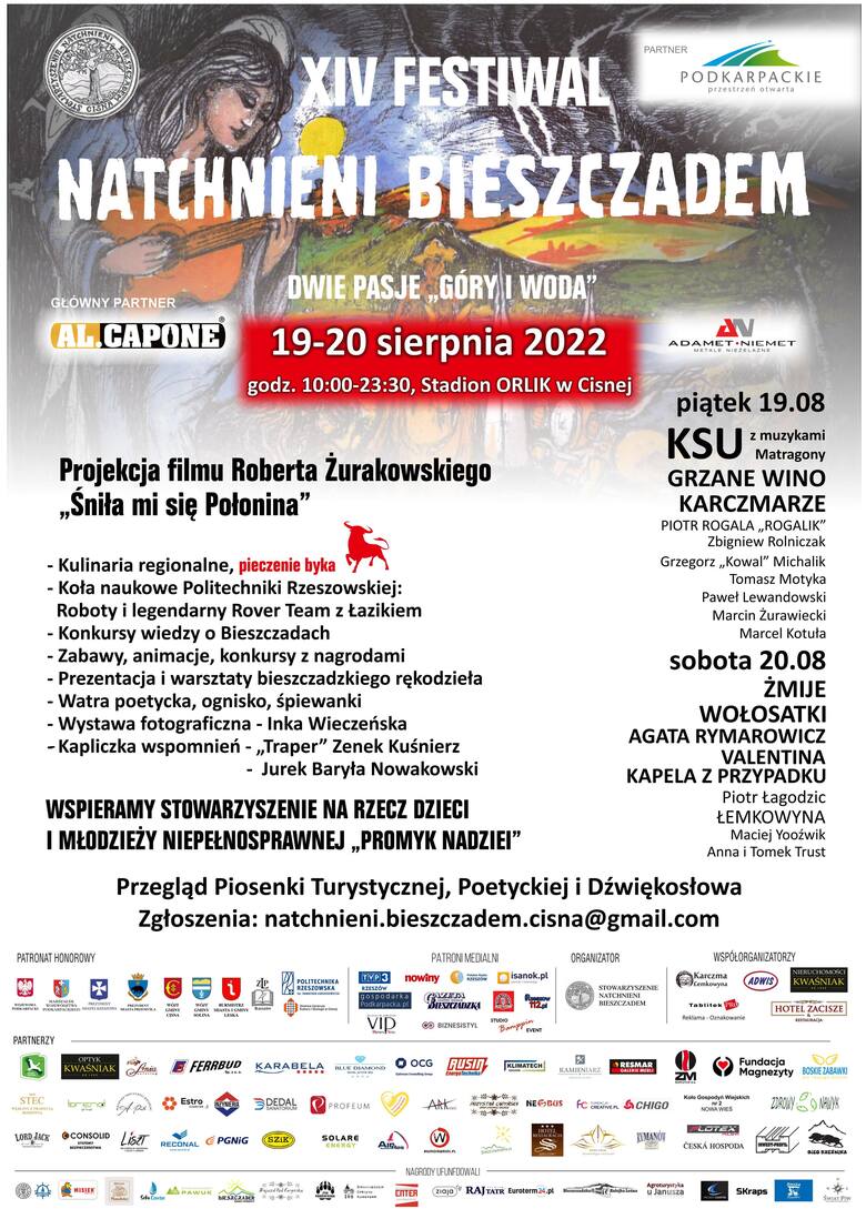 NASZ PATRONAT. XIV Festiwal Natchnieni Bieszczadem