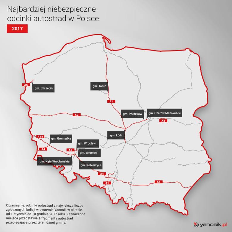 Pod Wrocławiem mamy najbardziej niebezpieczną autostradę w Polsce [RAPORT]