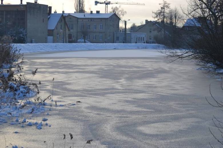 Nowy Dwór Gdański. Lód skuł żuławskie akweny. Zagrożenie powodzią minęło
