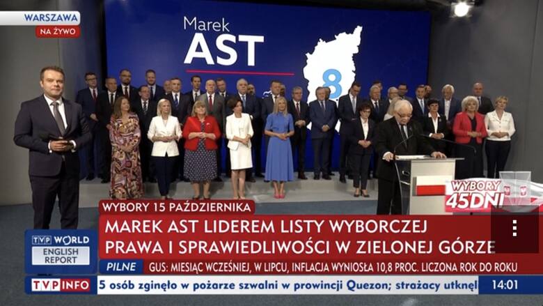 W czwartek, 31 sierpnia. Jarosław Kaczyński zaprezentował kandydatów do sejmu, który będą startować z pierwszych miejsc na listach PiS-u.