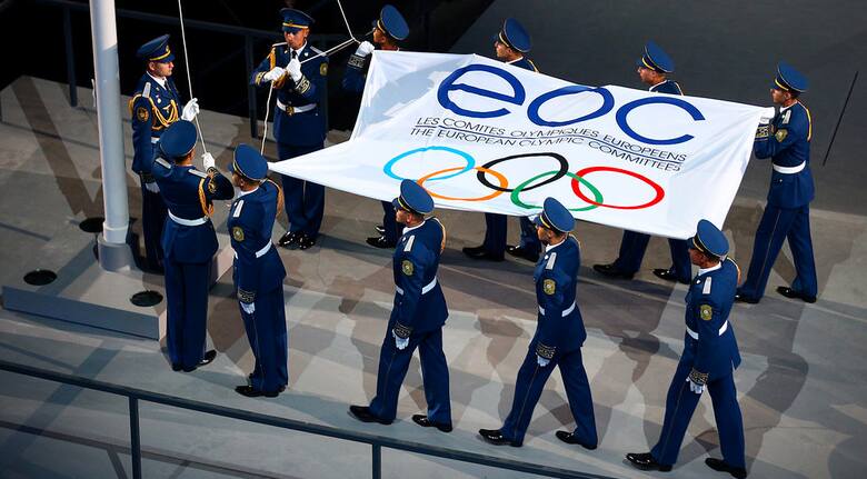 Ceremonia otwarcia igrzysk europejskich w Baku w 2015 roku.