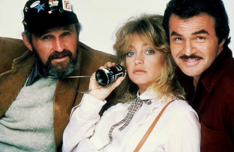 Norman Jewison z Goldie Hawn i Burtem Reynoldsem na planie filmu "Najlepsi Przyjaciele"