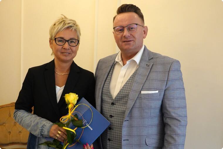 Spotkanie odbyło się w magistracie, a nominacje wręczył burmistrz Trzebini Jarosław Okoczuk