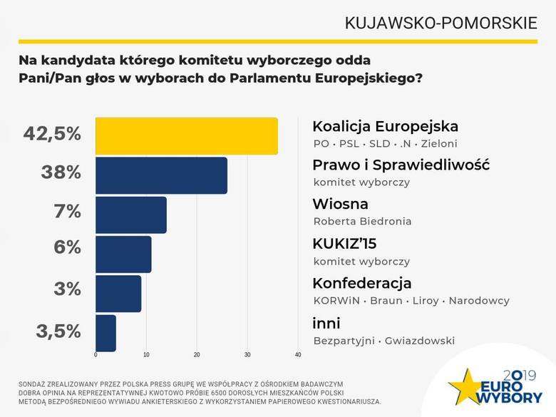 W regionie wygrywa Koalicja Europejska, w Polsce - PiS [sondaż]