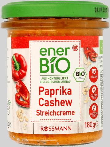 Wycofany produkt: enerBiO pasta kanapkowa papryka-nerkowce 180g EAN 4305615677538