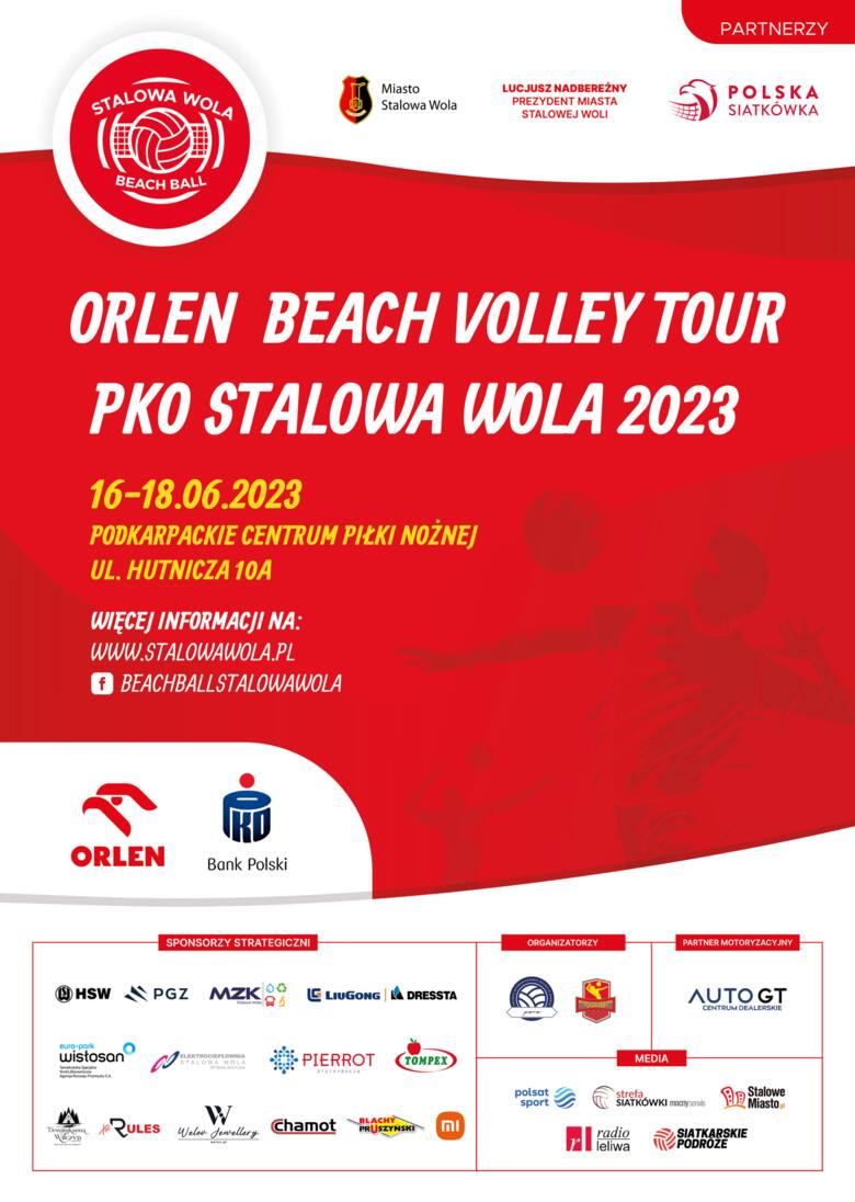 Turniej siatkówki plażowej z udziałem najlepszych - Orlen Beach Volley Tour PKO Stalowa Wola 2023 już za kilkanaście dni