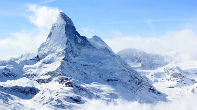 Matterhorn zimą