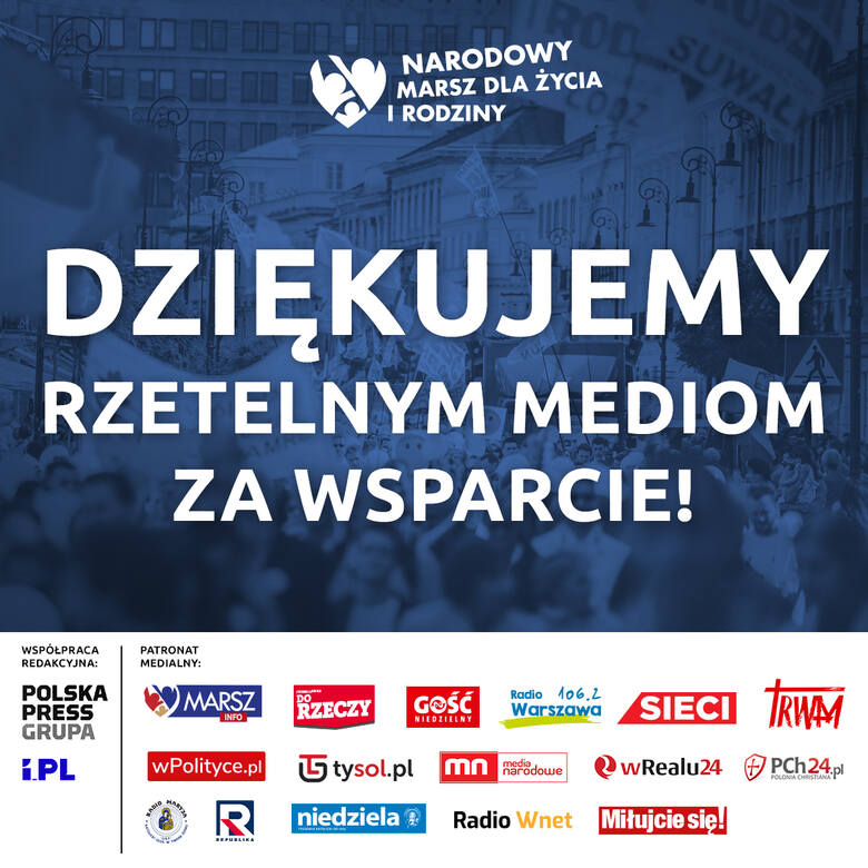 Marsz dla życia i rodziny już jutro w Warszawie