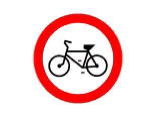 B-9  zakaz wjazdu rowerów
