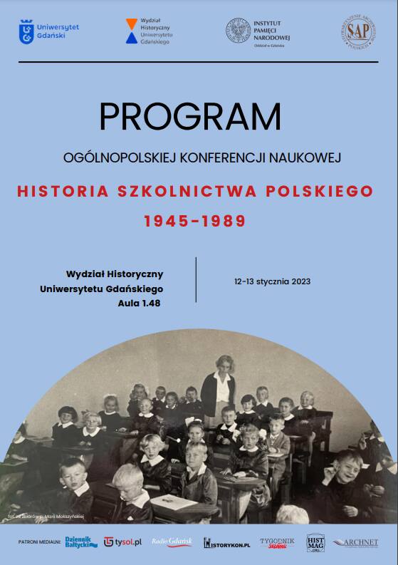 Ogólnopolska konferencja naukowa „Historia szkolnictwa polskiego 1945–1989” – Gdańsk, 12–13 stycznia 2023